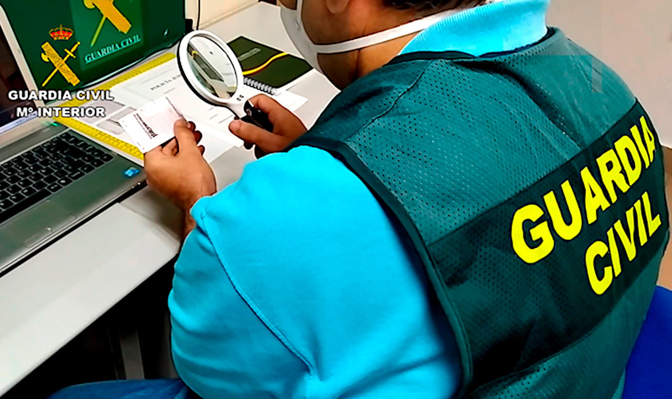 falska-korkort Guardia Civil